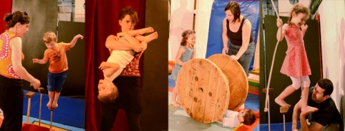 Des stages de cirque entre parent et enfant!