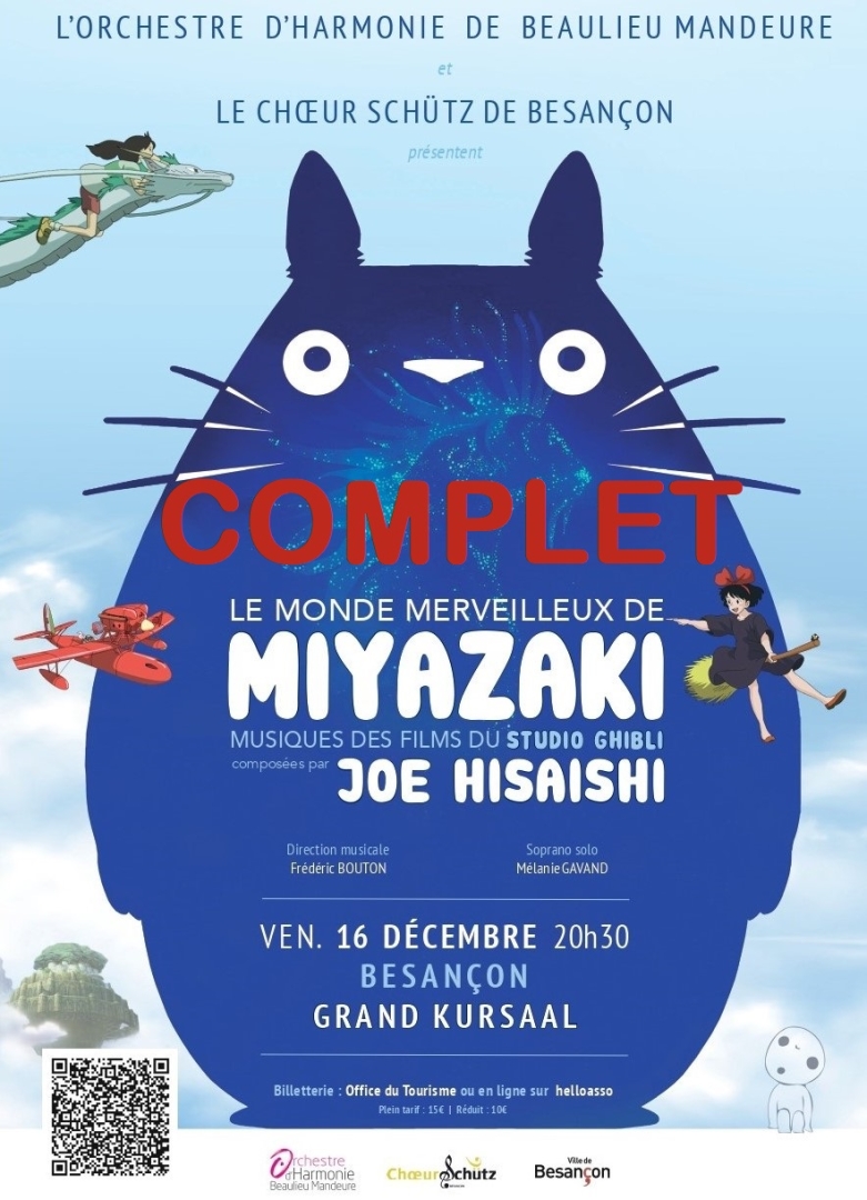 Concert de musiques de films de Miyazaki