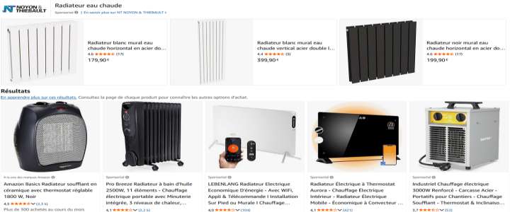 Chauffage et salle de Bain - vente en ligne